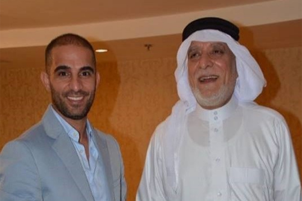 محمد عبد اللطيف الهميم مع والده عبد اللطيف
